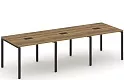 Стол для переговоров на металлокаркасе (3 столешницы)