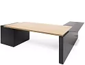 Стол руководителя с приставкой  и тумбой (левый)
