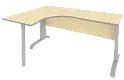 Стол эргономичный на металлокаркасе (левый)