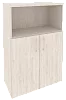 Офисный шкаф средний широкий (2 низких фасада ЛДСП)