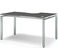 Стол на металлокаркасе письменный эргономичный (левый)